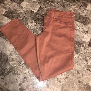 Rust Skinny Pants